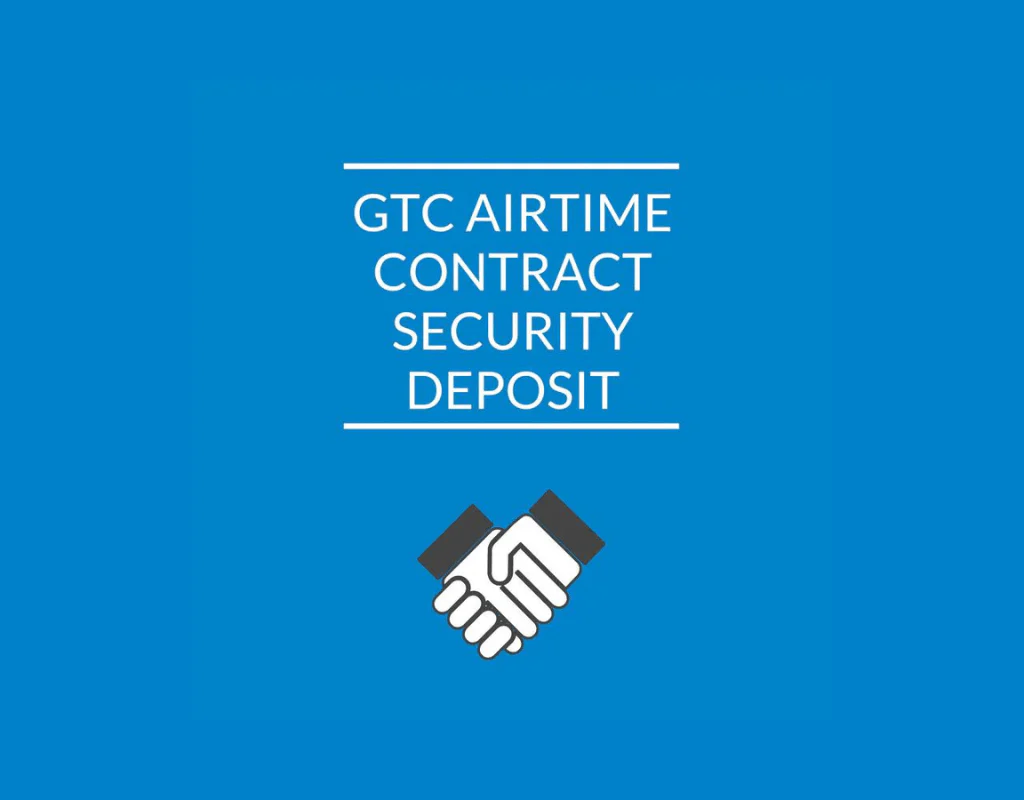 Security Deposit for Monthly Airtime Contract