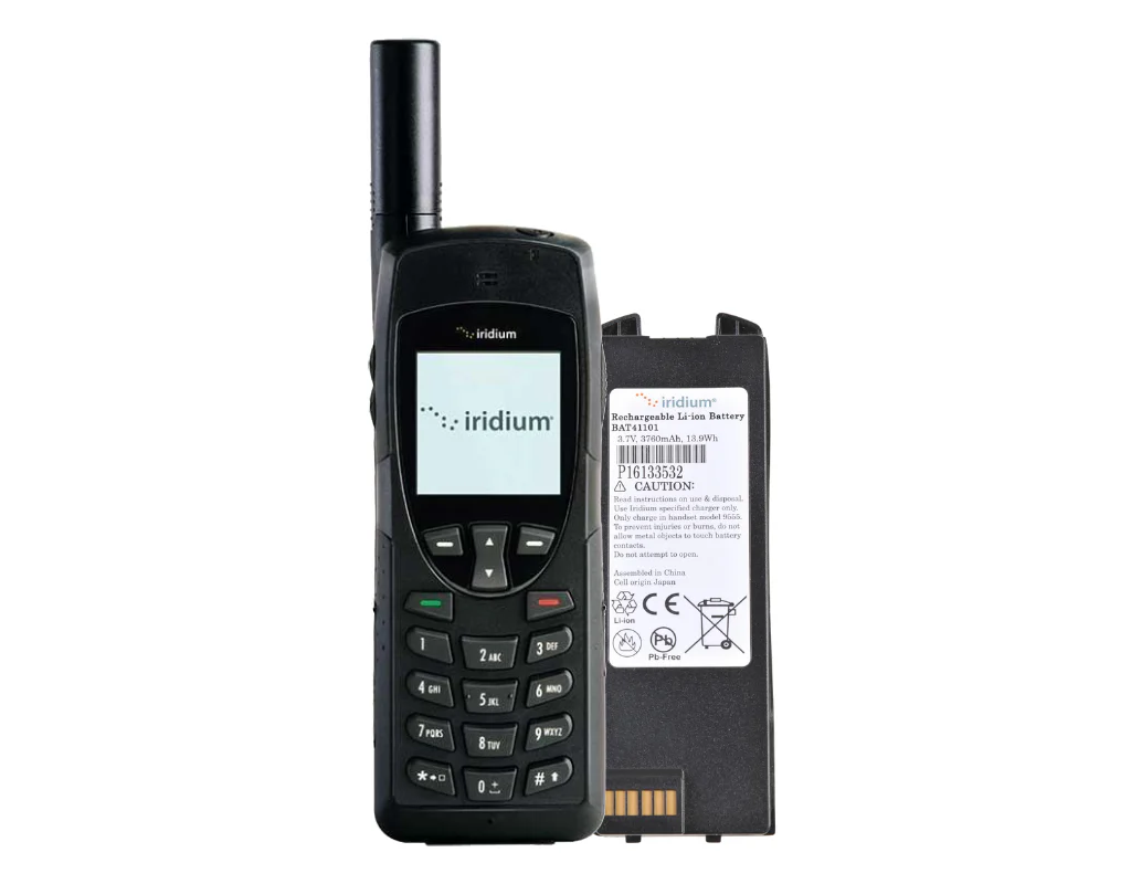 Iridium 9555 Phone & High Capacity Battery Bundle